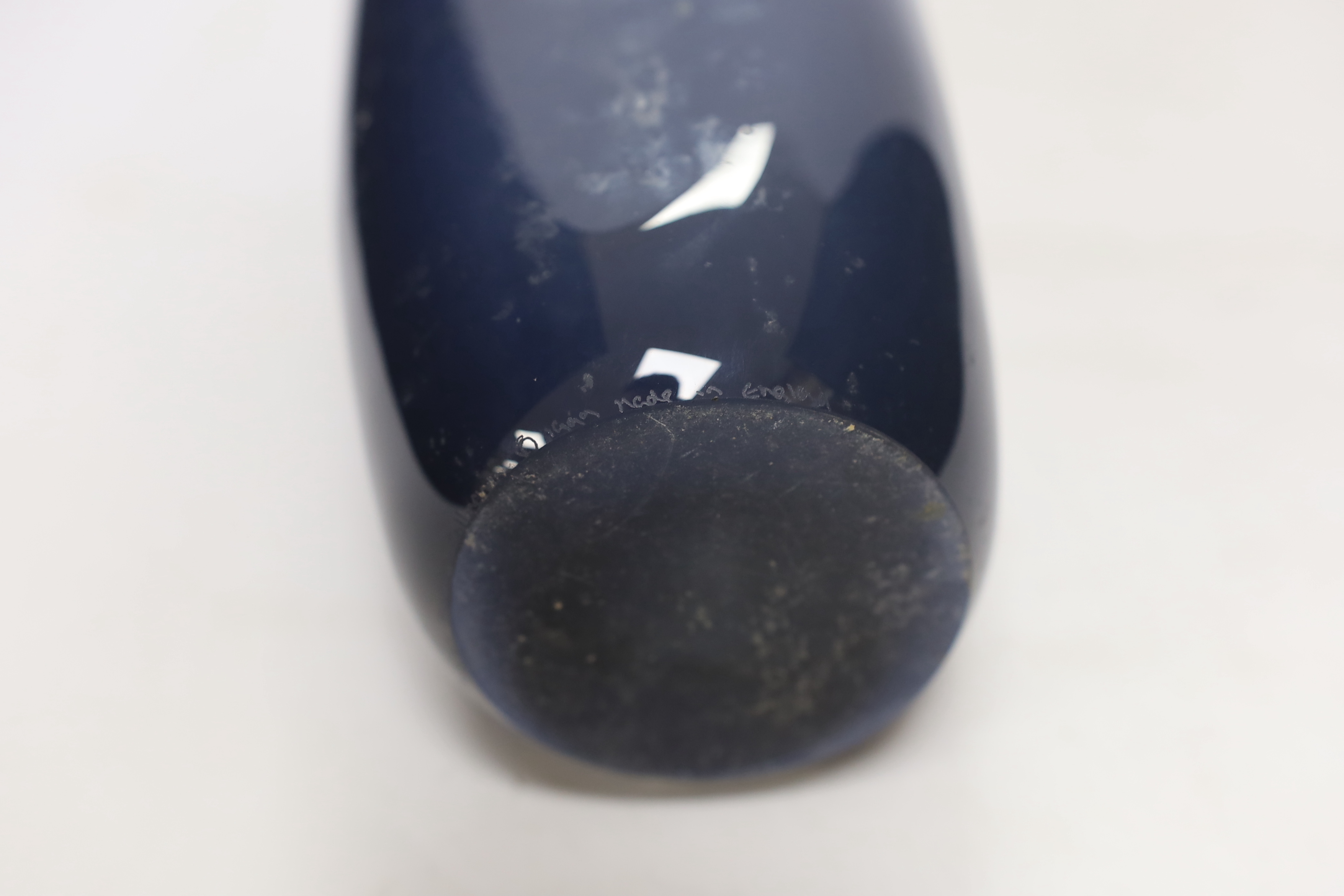 A large studio glass vase, signed Adam Aaronson, 27cm high